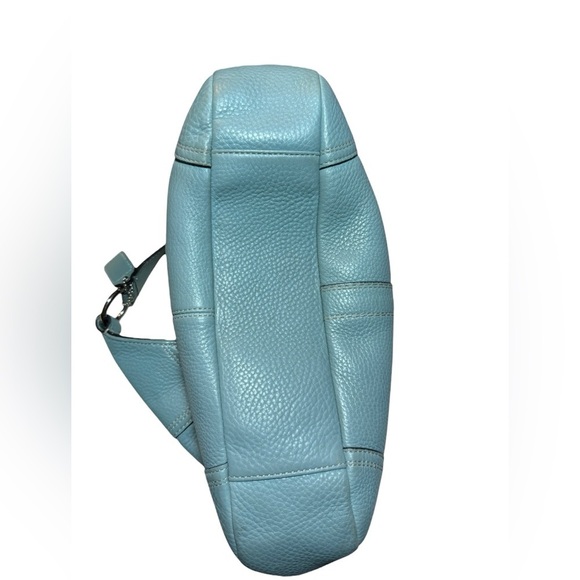 Coach Blue Hobo Bag with Sleek Crescent Shape - Picture 3 of 16